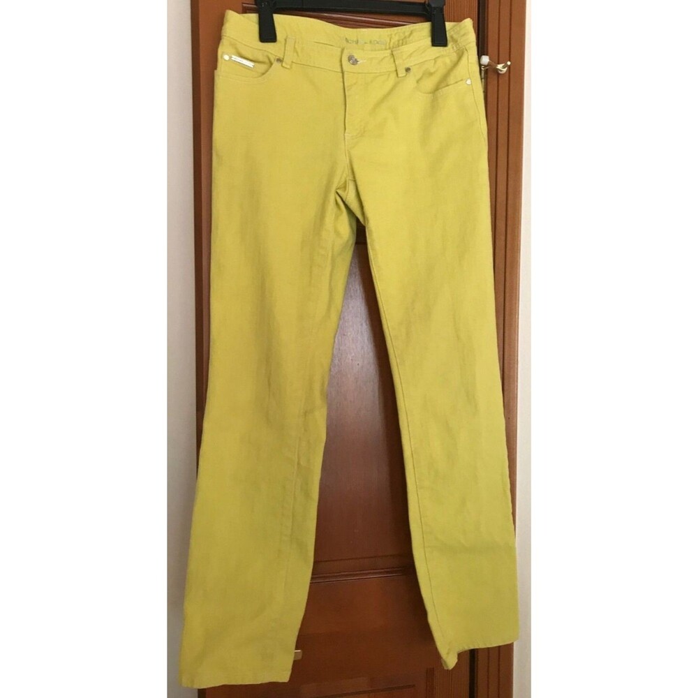 MICHAEL KORS Jeans Lemon Yellow Women's Skinny Size 6 NWT